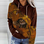 Felpa con cappuccio da donna morbida e accogliente: vestibilità comoda, abbigliamento casual