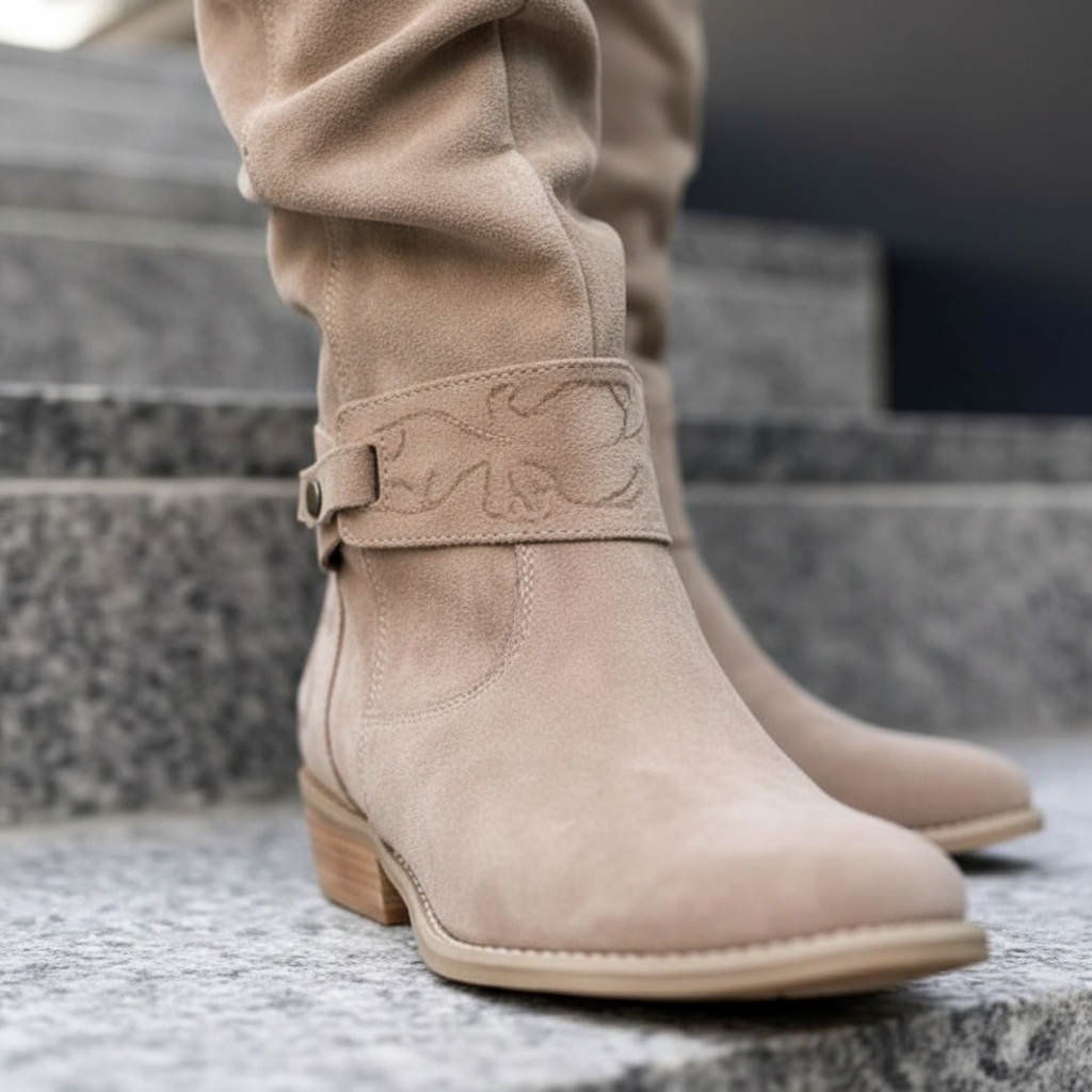 Stivali moda da donna con tacco largo