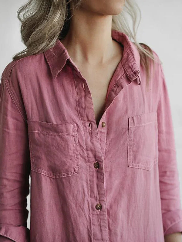 Tuta casual da donna a maniche lunghe con bottoni - Stile disinvolto