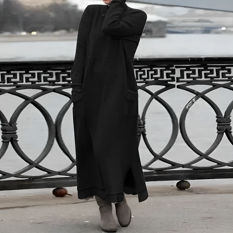 Abito lungo invernale casual da donna per uno stile accogliente