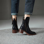 Stivaletti chic da donna con tacco largo
