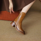 Stivaletti chic da donna con tacco largo