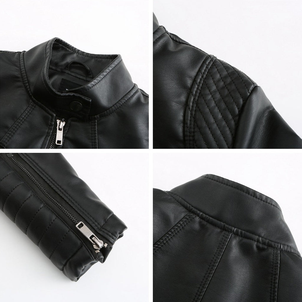 Giacca da moto chic edgy da donna per uno stile disinvolto