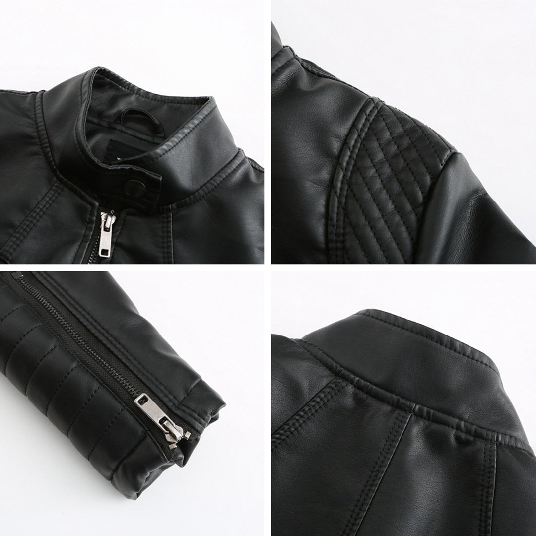 Giacca da moto chic edgy da donna per uno stile disinvolto