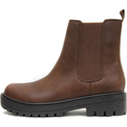 Stivaletti Chelsea chic con tacco basso da donna