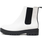 Stivaletti Chelsea chic con tacco basso da donna
