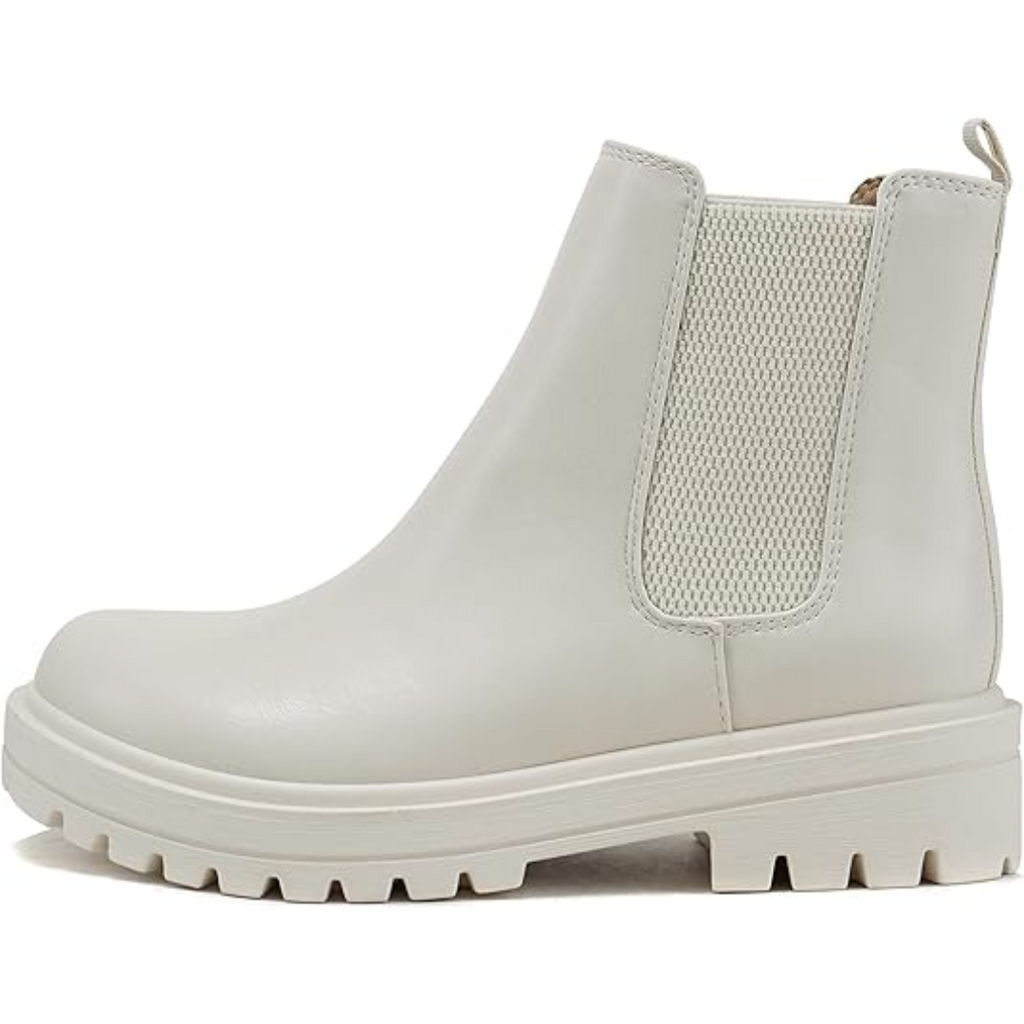 Stivaletti Chelsea chic con tacco basso da donna