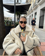 Giacca da aviatore oversize chic da donna