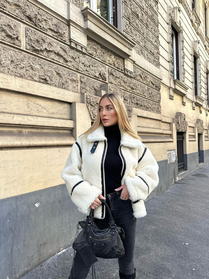 Giacca da aviatore oversize chic da donna