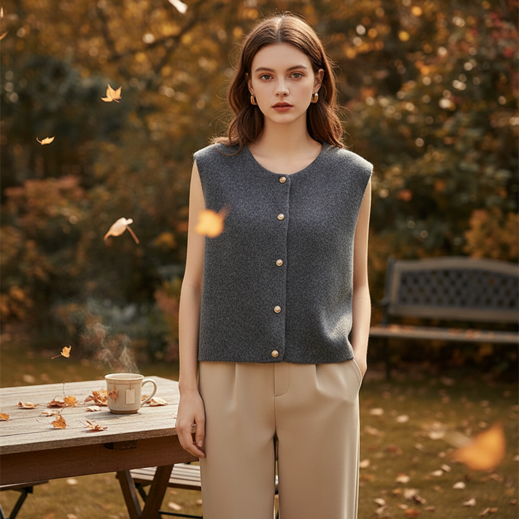 Gilet in maglia da donna