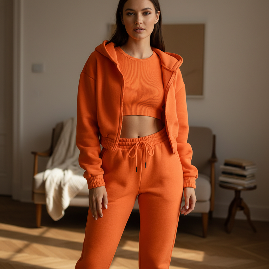 Tuta casual comoda e ampia da donna