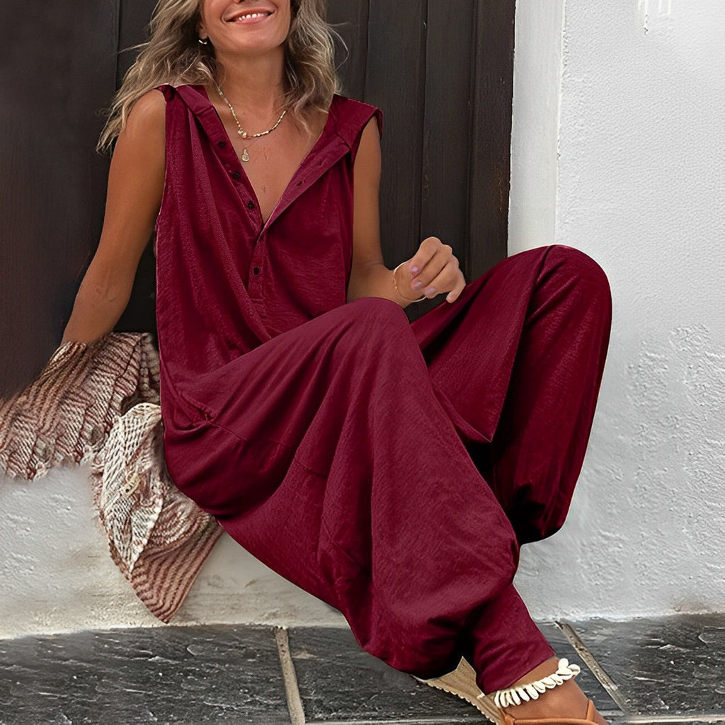 Tuta comoda e ampia da donna: stile versatile per tutti i giorni