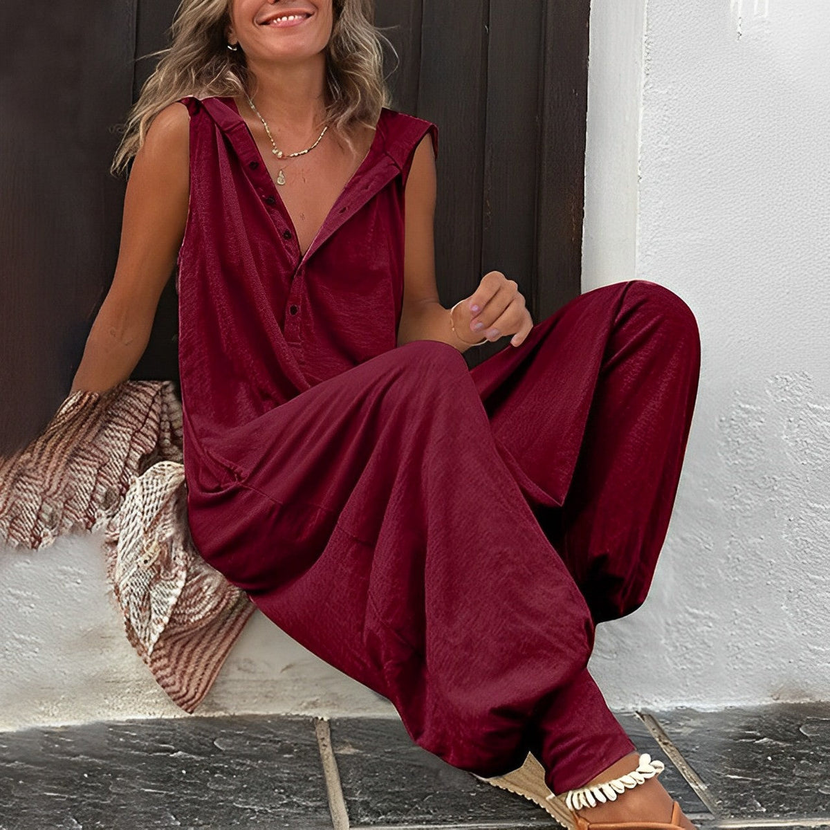 Tuta comoda e ampia da donna: stile versatile per tutti i giorni