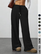 Comodi pantaloni lounge a coste da donna per uno stile rilassato