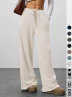Comodi pantaloni lounge a coste da donna per uno stile rilassato