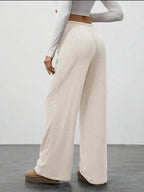 Comodi pantaloni lounge a coste da donna per uno stile rilassato