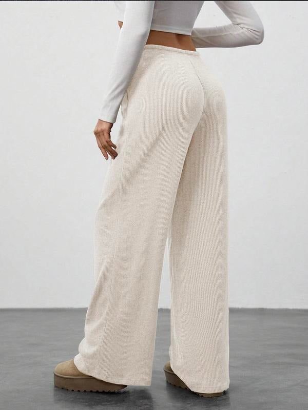 Comodi pantaloni lounge a coste da donna per uno stile rilassato