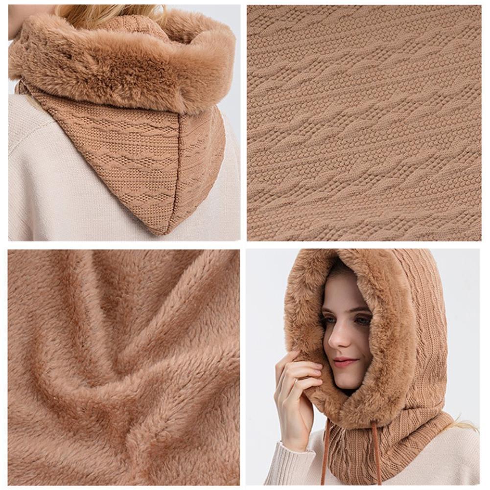 Sciarpa e cappello invernali 3 in 1 da donna: resta accogliente e chic