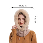 Sciarpa e cappello invernali 3 in 1 da donna: resta accogliente e chic