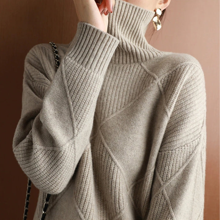 Maglione Dolcevita Morbido da Donna - Stile Senza Sforzo