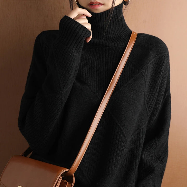 Maglione Dolcevita Morbido da Donna - Stile Senza Sforzo