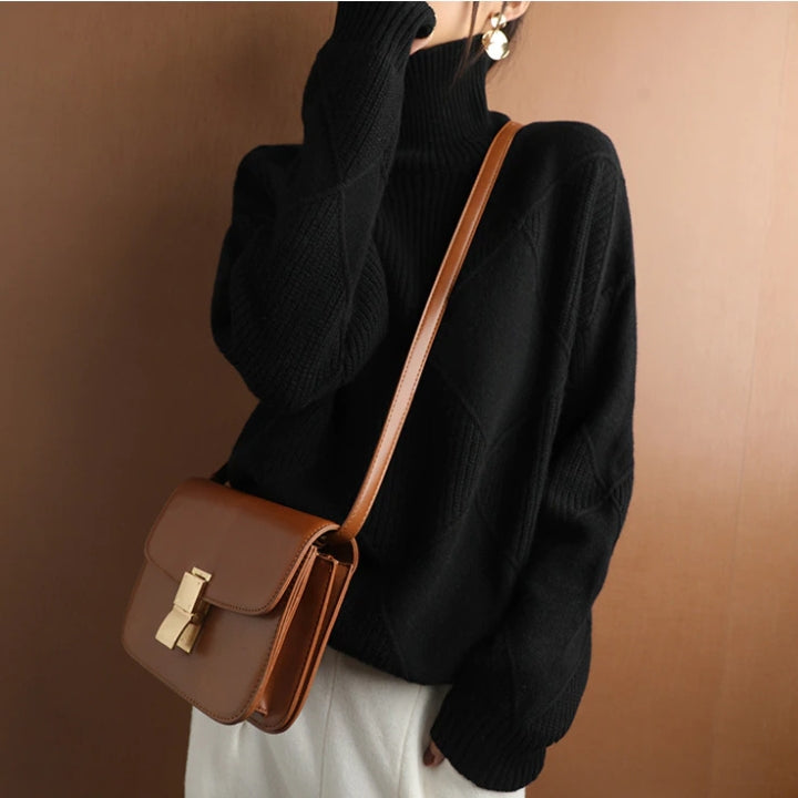 Maglione Dolcevita Morbido da Donna - Stile Senza Sforzo
