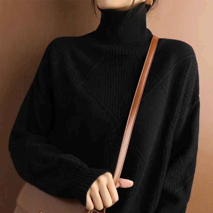 Maglione Dolcevita Morbido da Donna - Stile Senza Sforzo