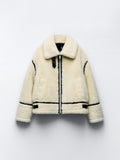 Giacca da aviatore foderata e accogliente da donna