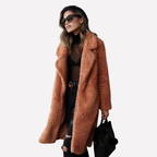 Cappotto Teddy lungo e accogliente da donna