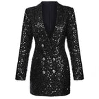 Giacca blazer glitterata da donna per uno stile abbagliante