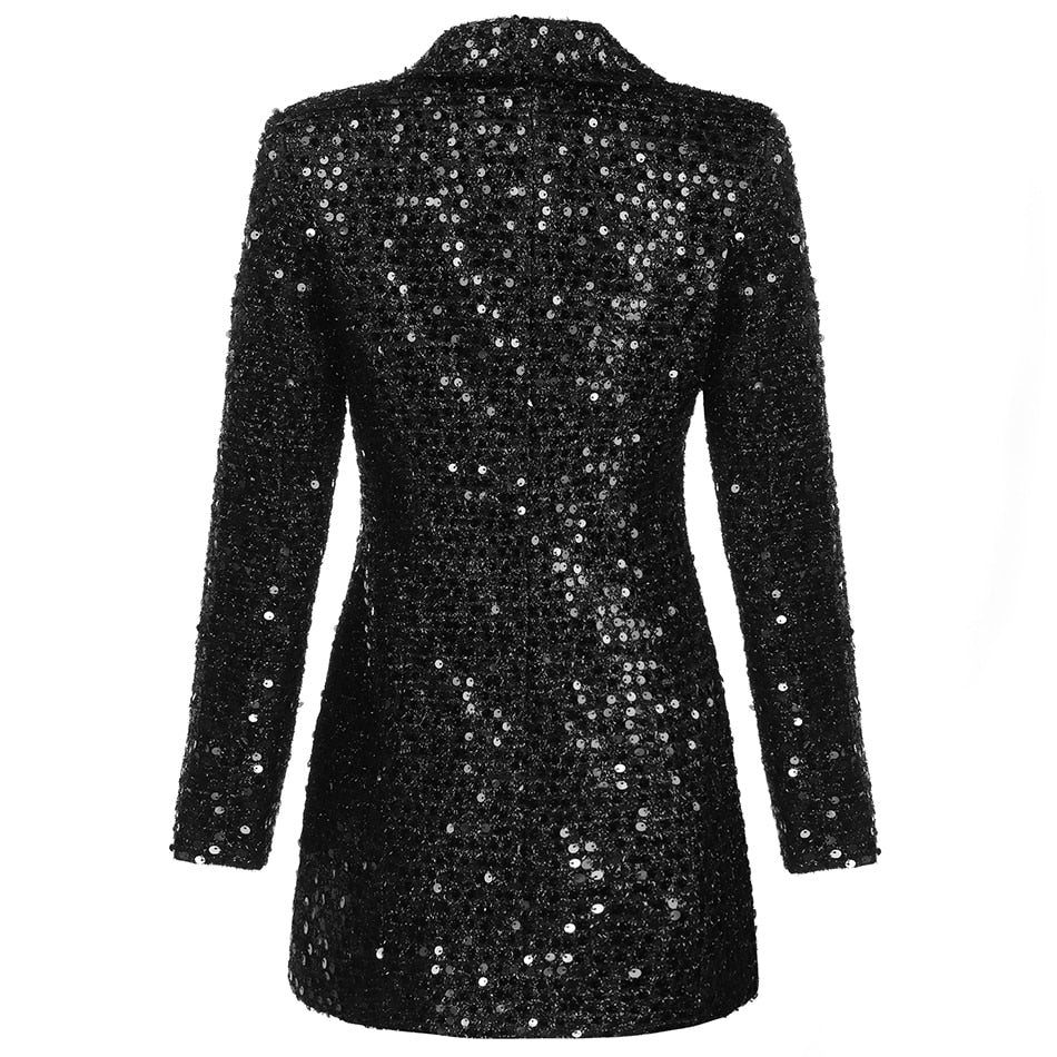 Giacca blazer glitterata da donna per uno stile abbagliante