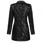 Giacca blazer glitterata da donna per uno stile abbagliante