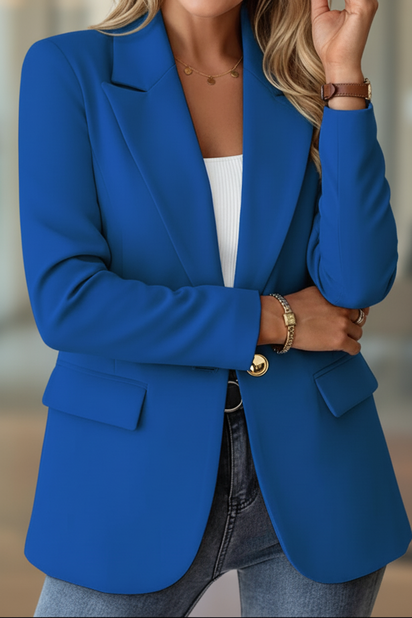 Giacca blazer sartoriale rilassata e senza sforzo da donna