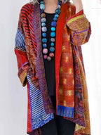 Gilet cardigan in maglia floreale da donna: elegante e confortevole