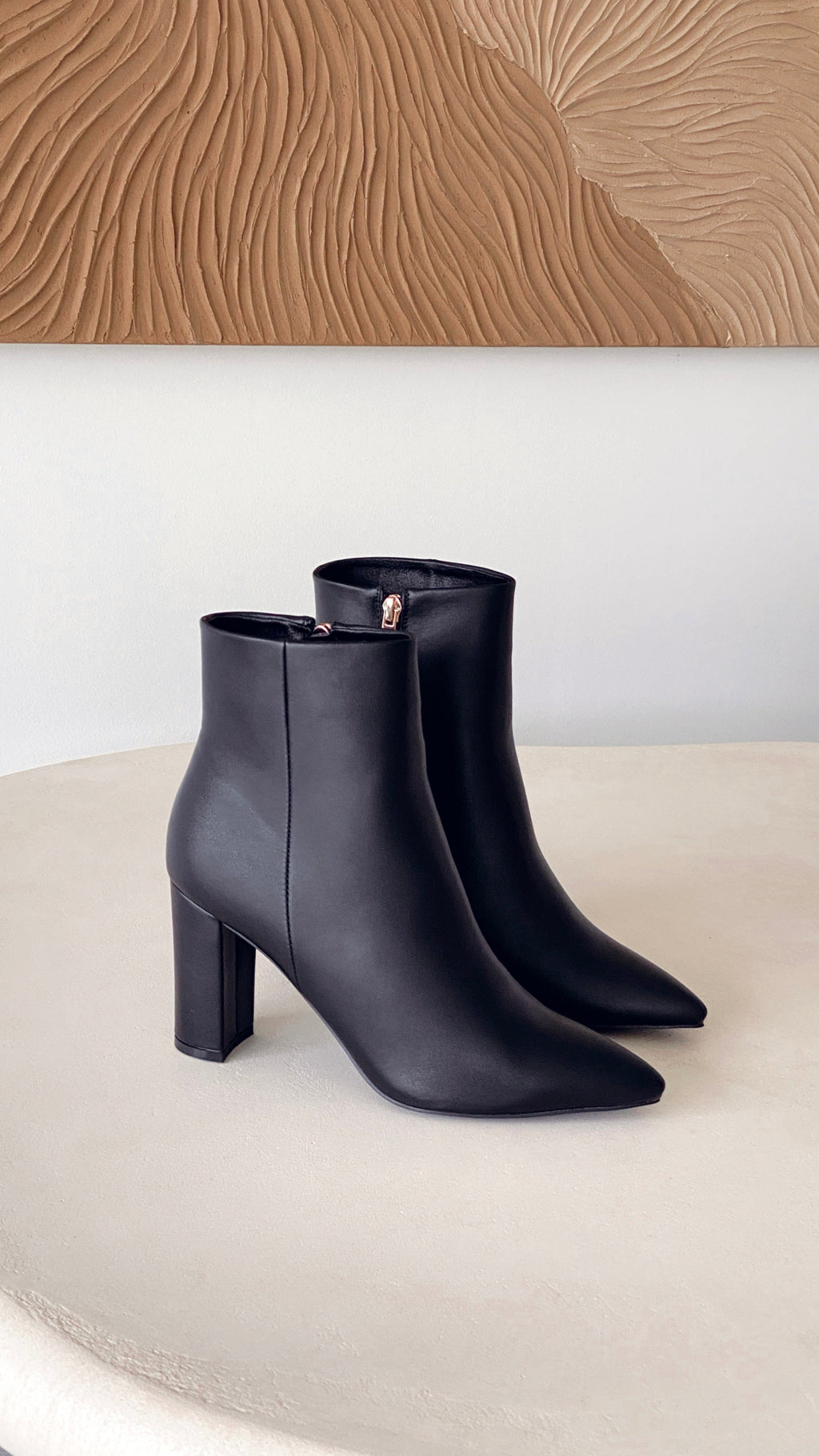 Stivaletti casual da donna | Stile con tacco largo e punta appuntita