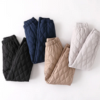 Comodi pantaloni da jogging imbottiti a vita alta da donna