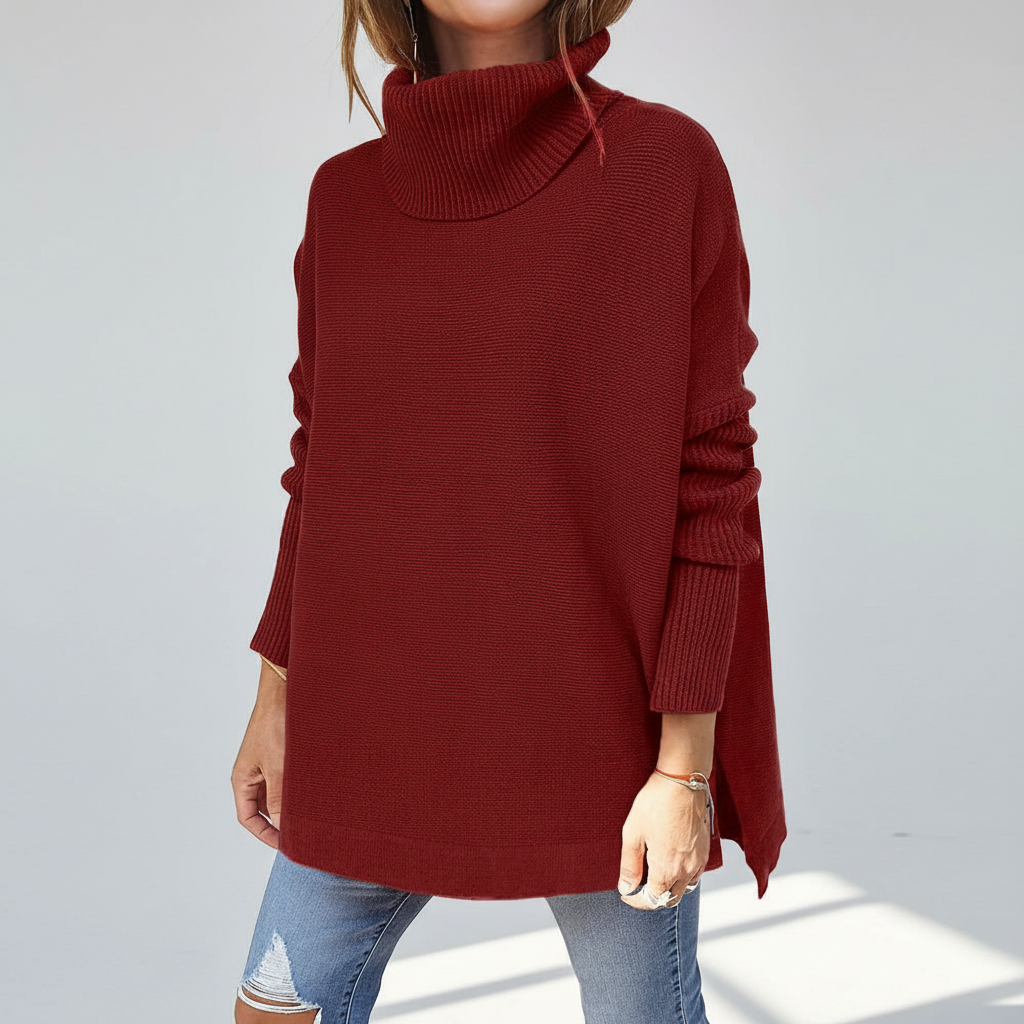 Maglione dolcevita dalla vestibilità ampia da donna