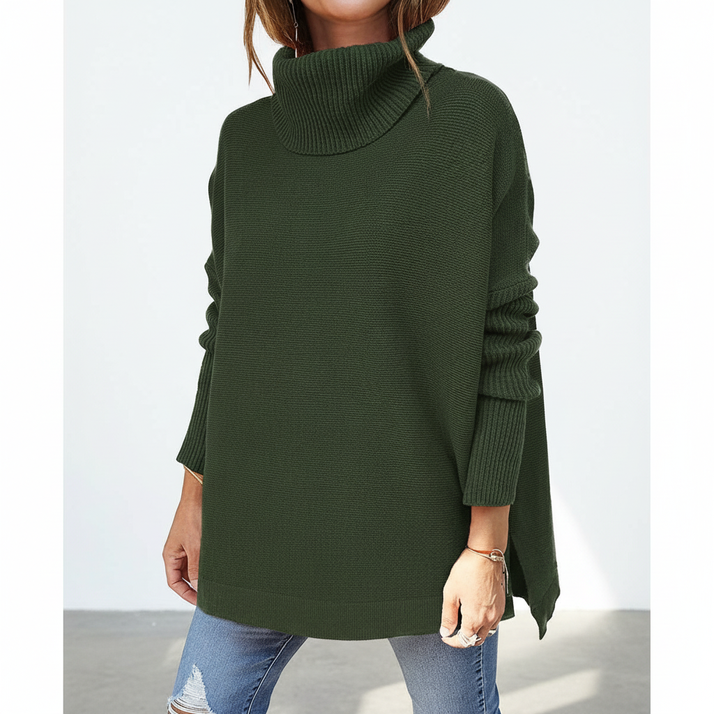Maglione dolcevita dalla vestibilità ampia da donna