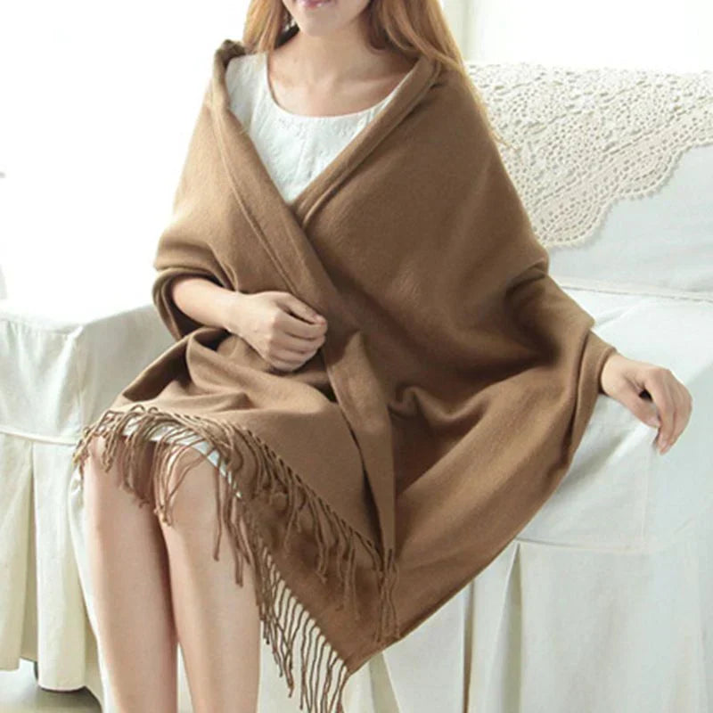 Sciarpa di cashmere di lusso da donna | Motivo a quadri morbido e caldo