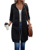 Donna | felpa con cappuccio in pile con zip rilassata