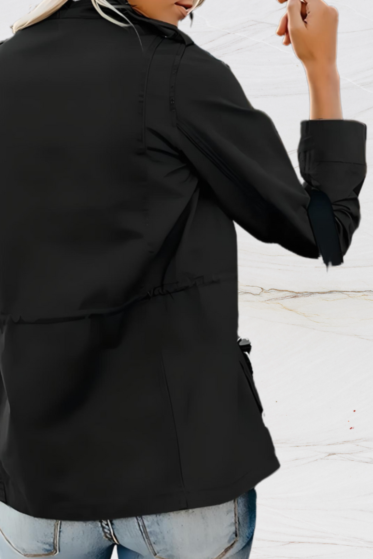 Giacca elegante da donna aperta sul davanti per uno stile disinvolto