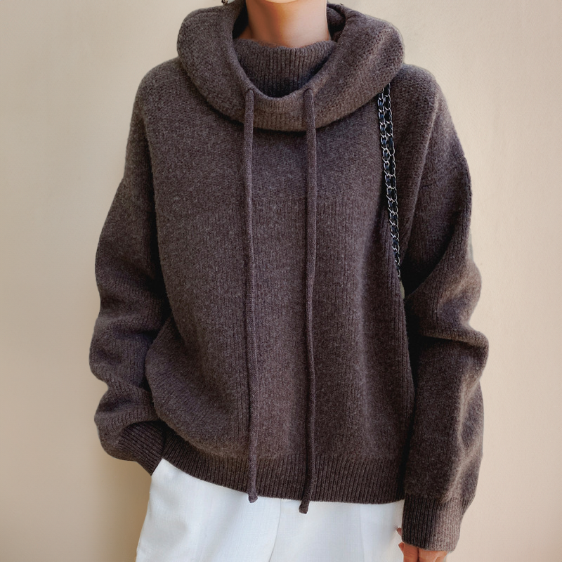 Maglione dolcevita morbido ed elegante da donna