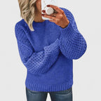 Maglione strutturato con maniche a sbuffo da donna