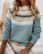 Maglione pullover caldo e rilassato da donna per il comfort quotidiano