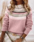 Maglione pullover caldo e rilassato da donna per il comfort quotidiano