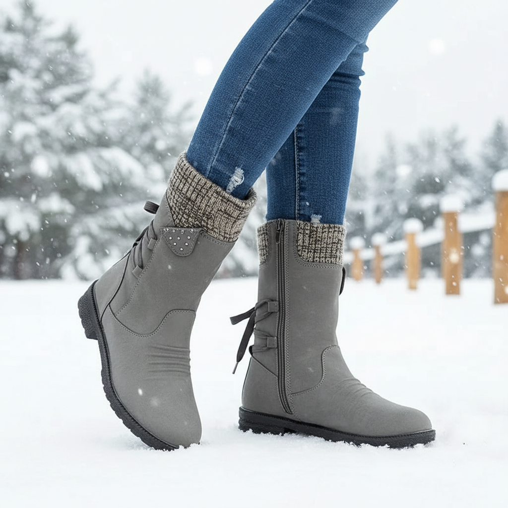 Stivali invernali caldi impermeabili da donna