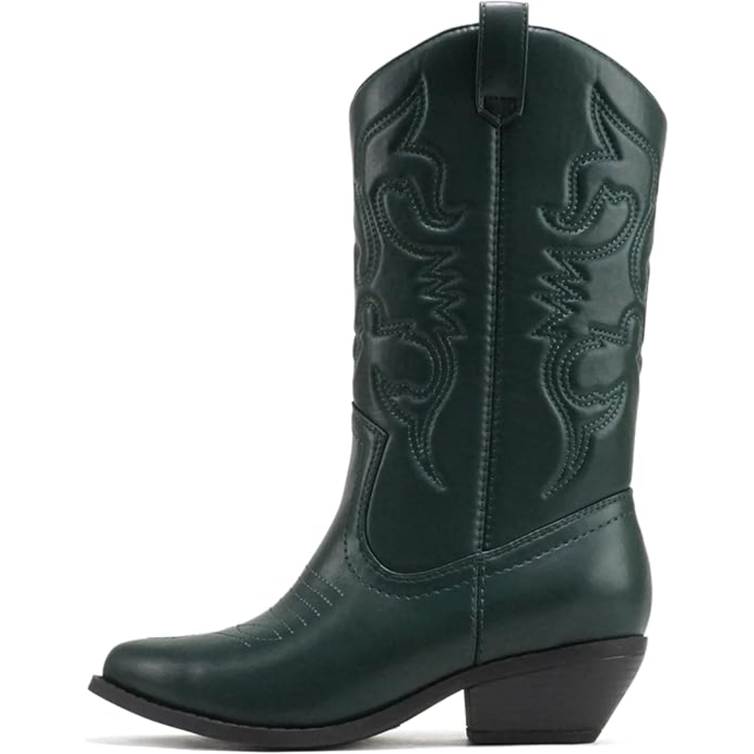 Stivali al ginocchio con punta western da donna