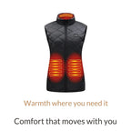 Gilet riscaldato da donna con batteria ricaricabile USB Gilet trapuntato elettrico leggero
