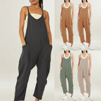 Damen Jumpsuit Einfarbig Complessivo Langarm Freizeit