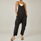 Damen Jumpsuit Einfarbig Complessivo Langarm Freizeit